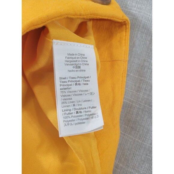 J.Crew Women's  Shorts Size 12 Linen Blend Drapey Sailor French Marigold NWT 31 - Picture 4 of 10